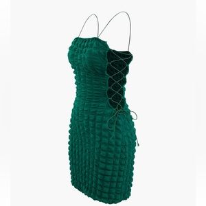 Bubble Green Macis Dress